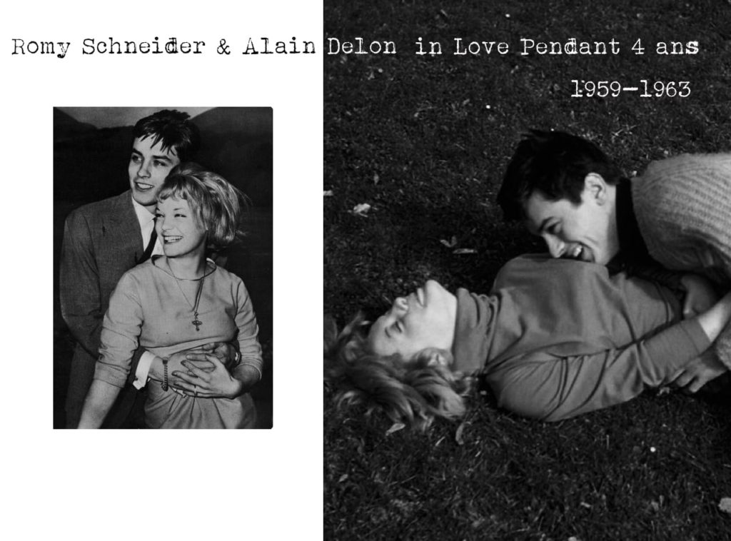 Alain Delon et Romy Schneider-couples mythiques-Blog Delphine Closse photographe