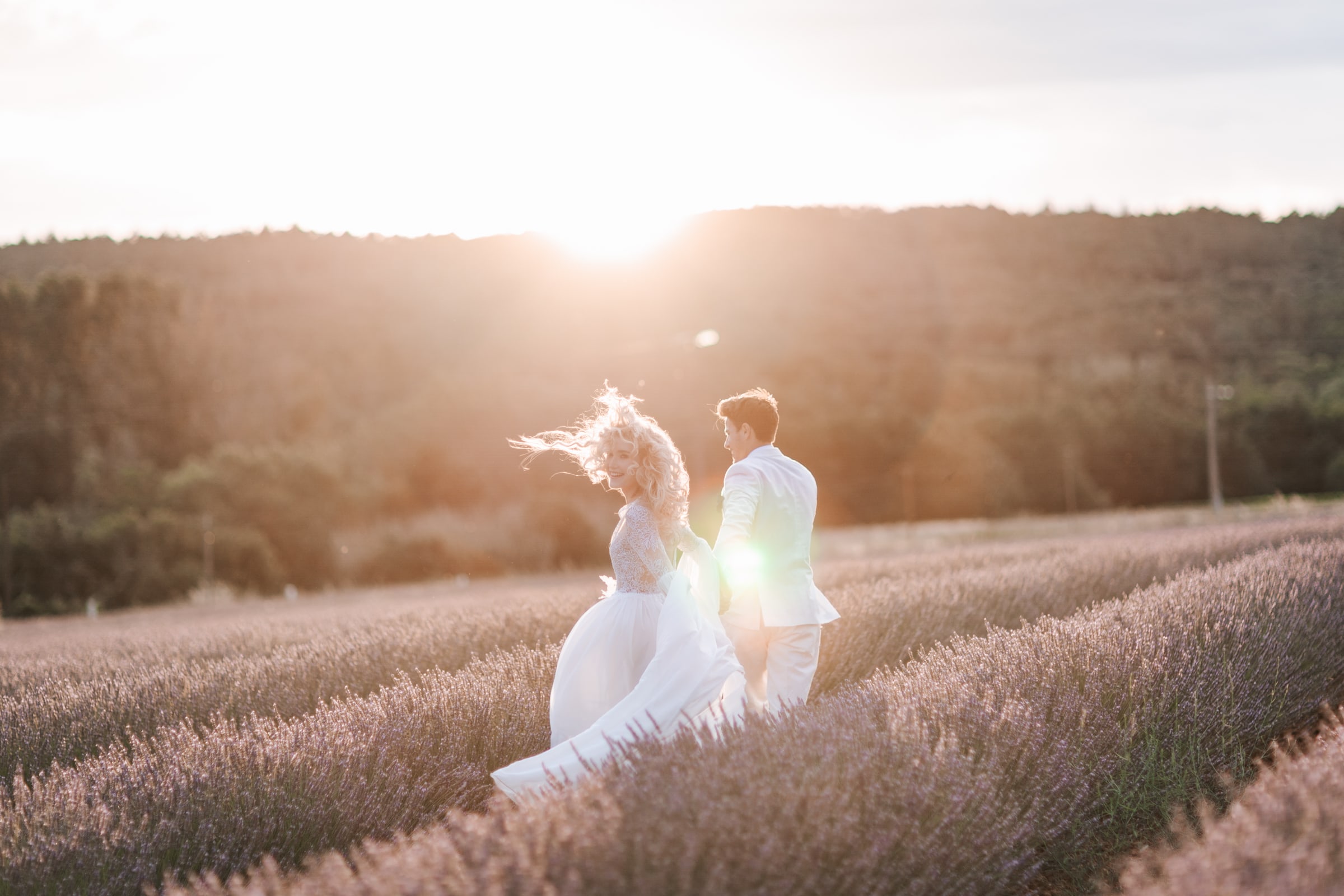 Mariage dans les Lavande en Provence